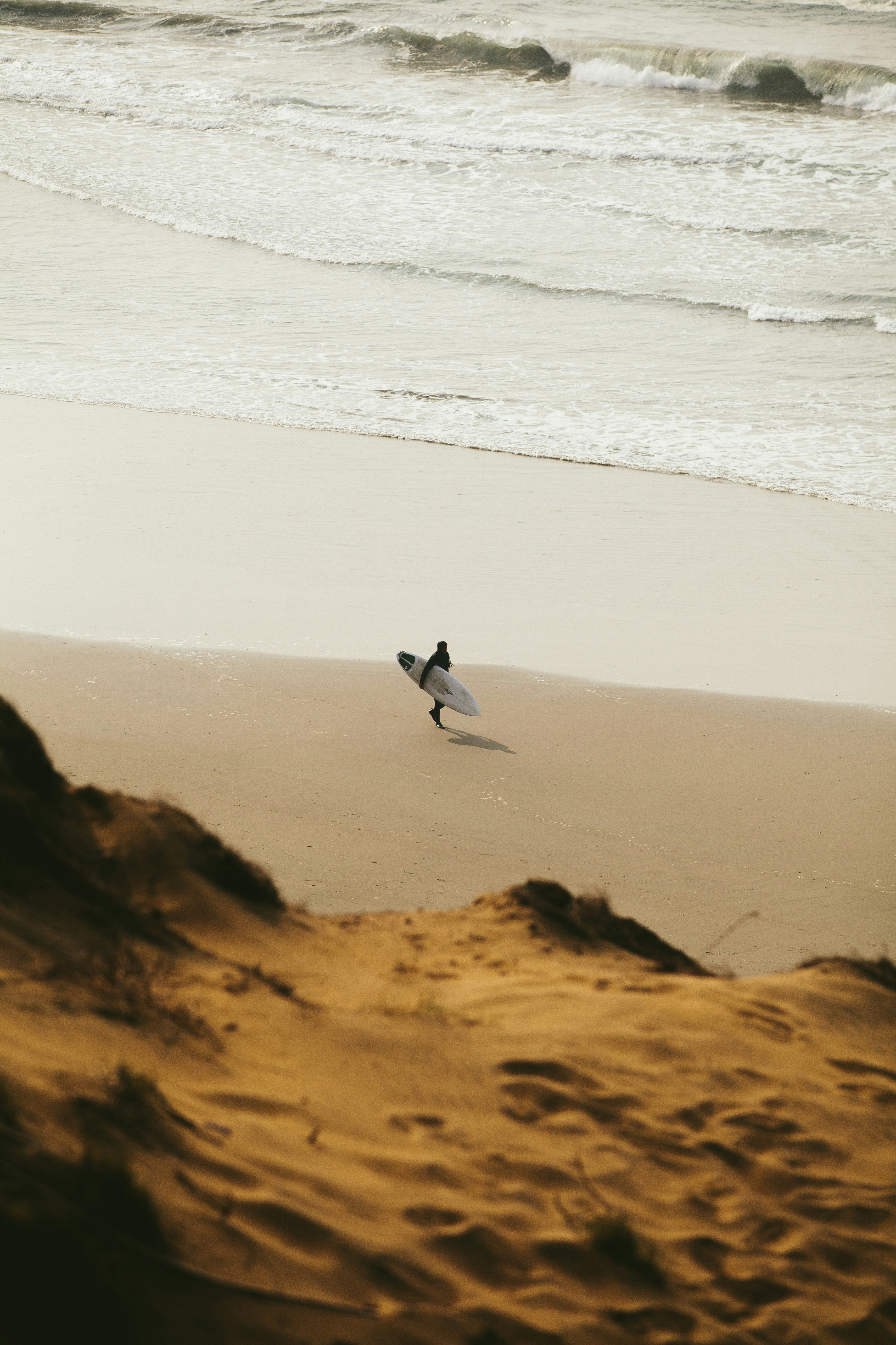 Surfer am Strand